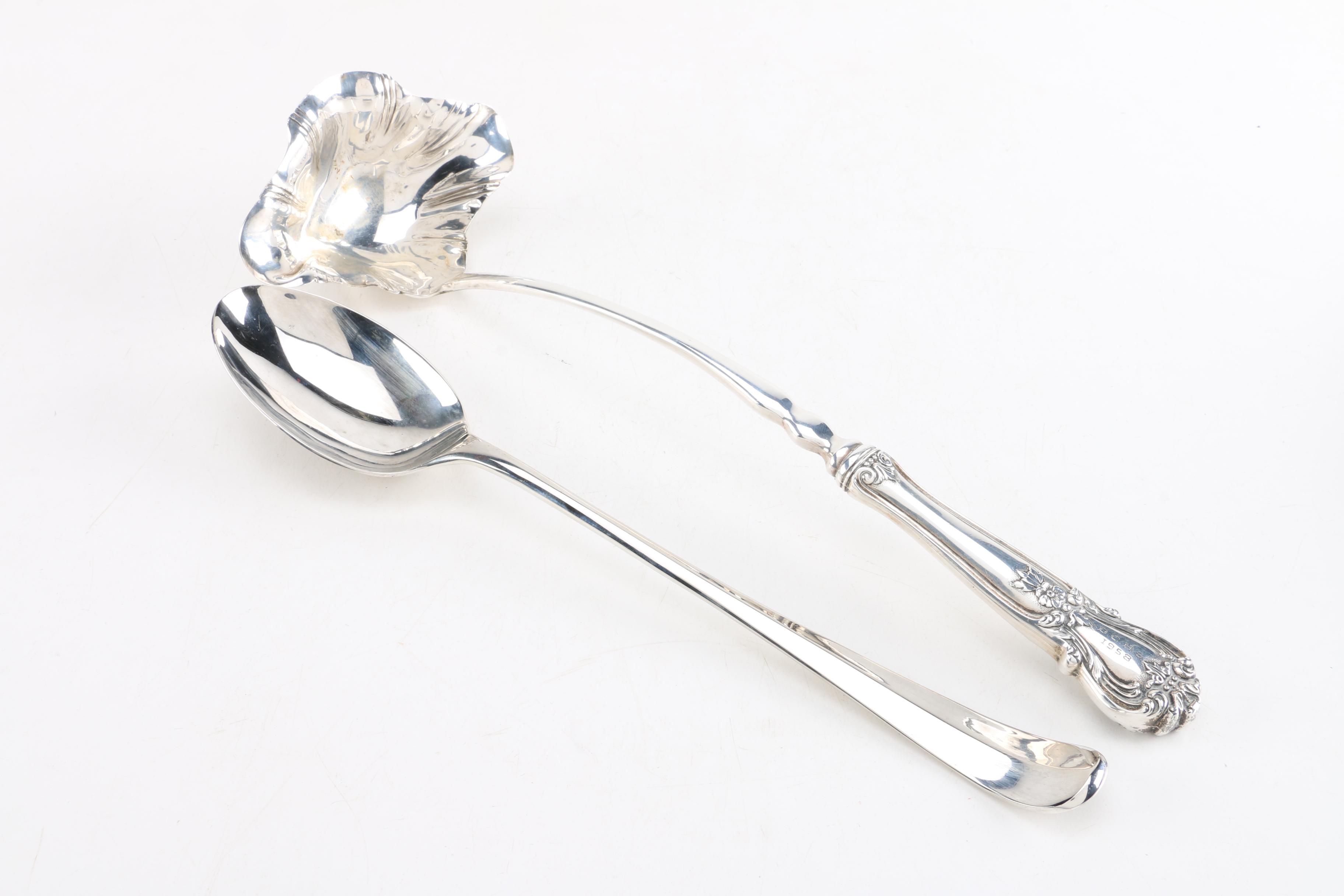 Assortment of Sterling Silver And Plated Flatware Featuring Towle