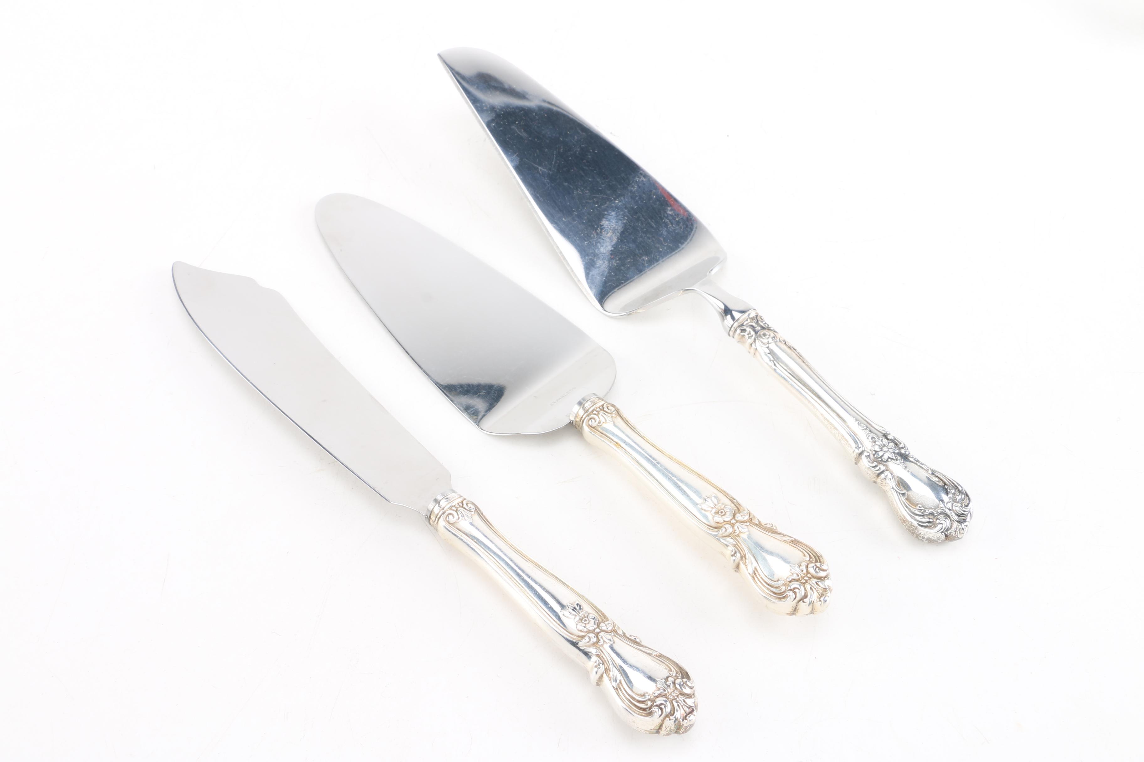 Assortment of Sterling Silver And Plated Flatware Featuring Towle
