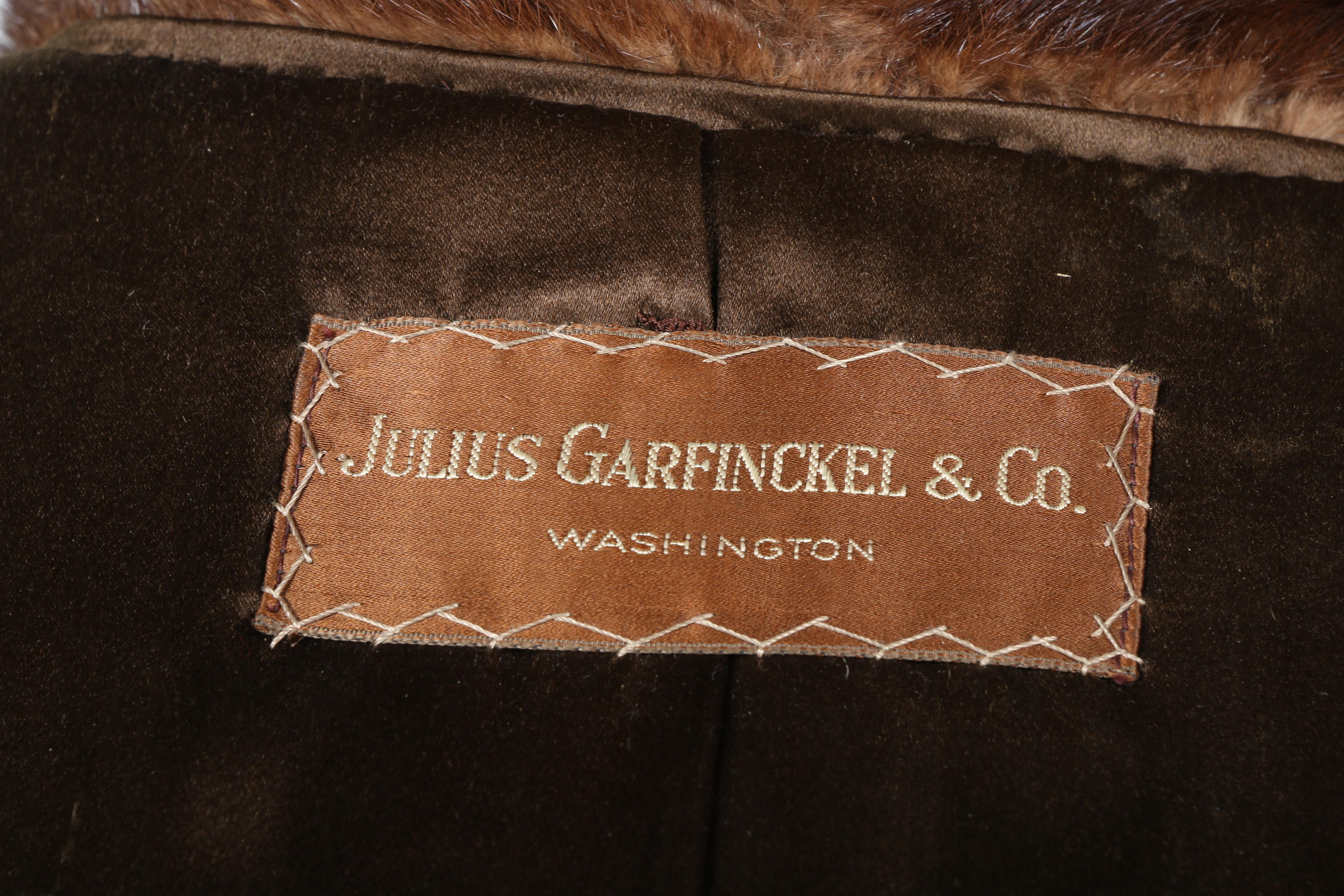 Julius Garfinkel & Co. Mink Coat