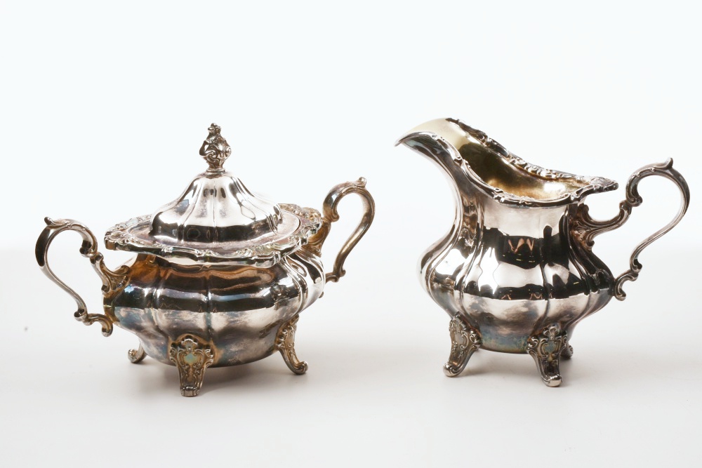 Gorham Silver Plate Cream and Sugar