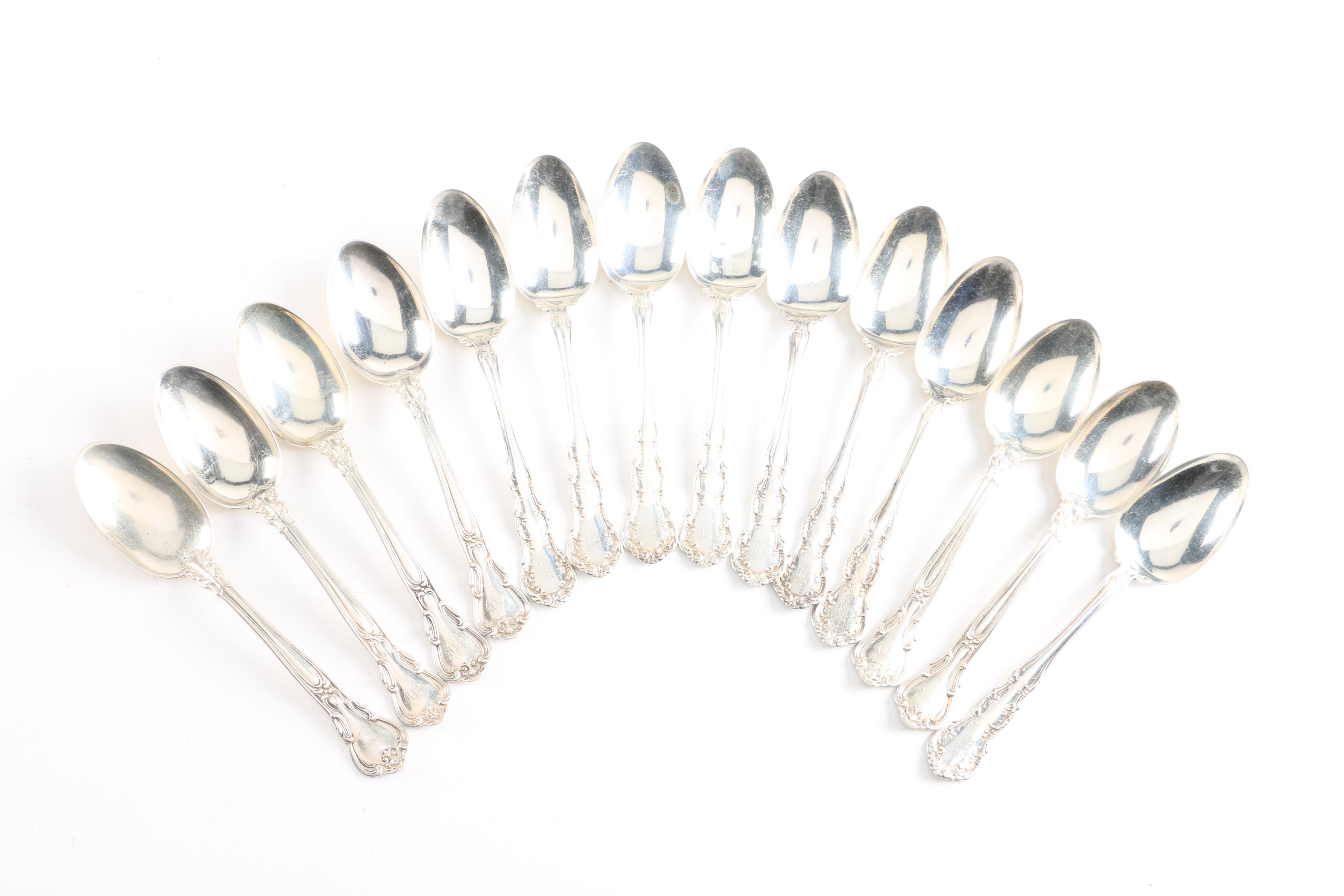 International Silver Co. "Trianon" Sterling Silver Flatware