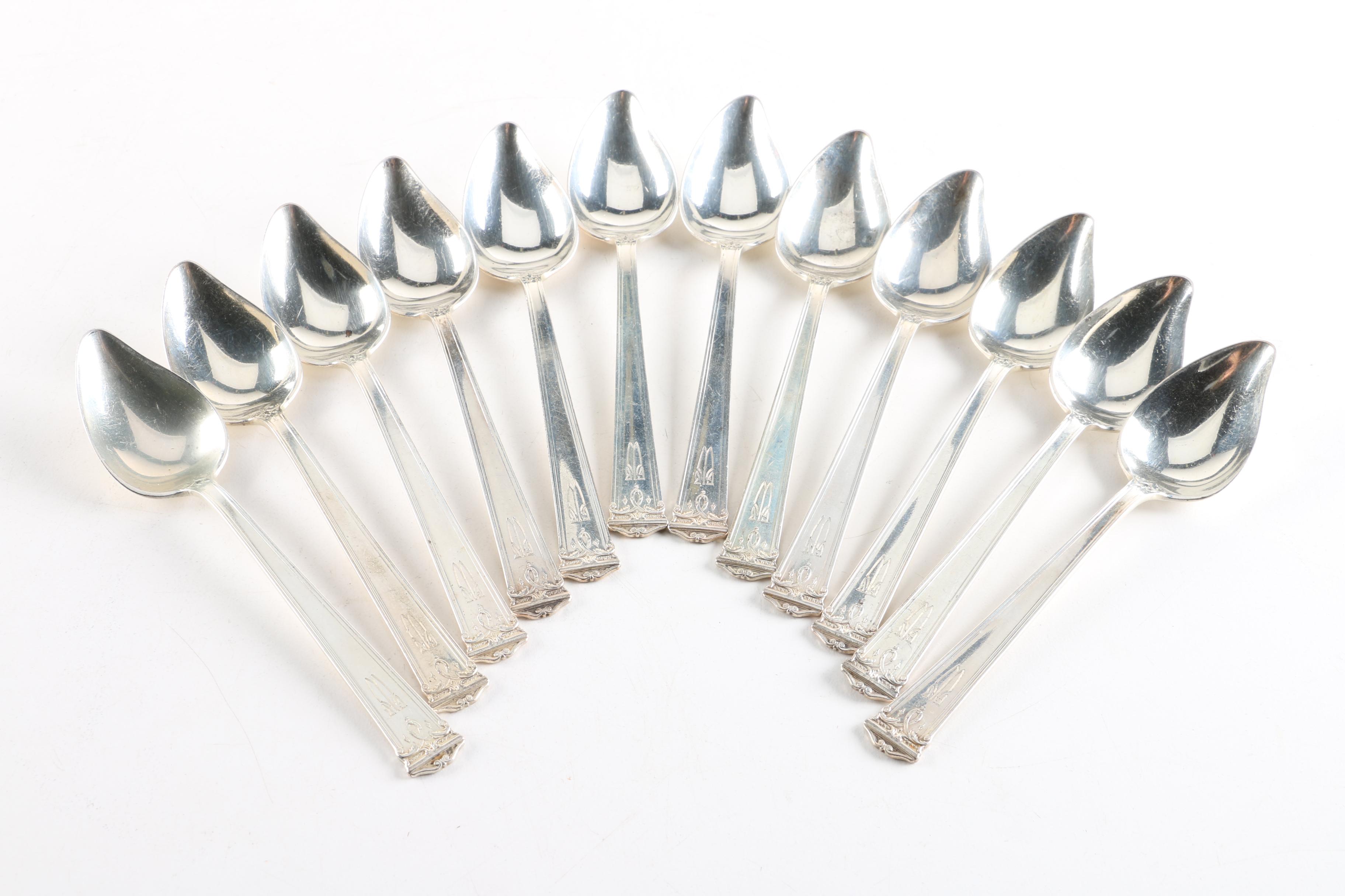 International Silver Co. "Trianon" Sterling Silver Flatware