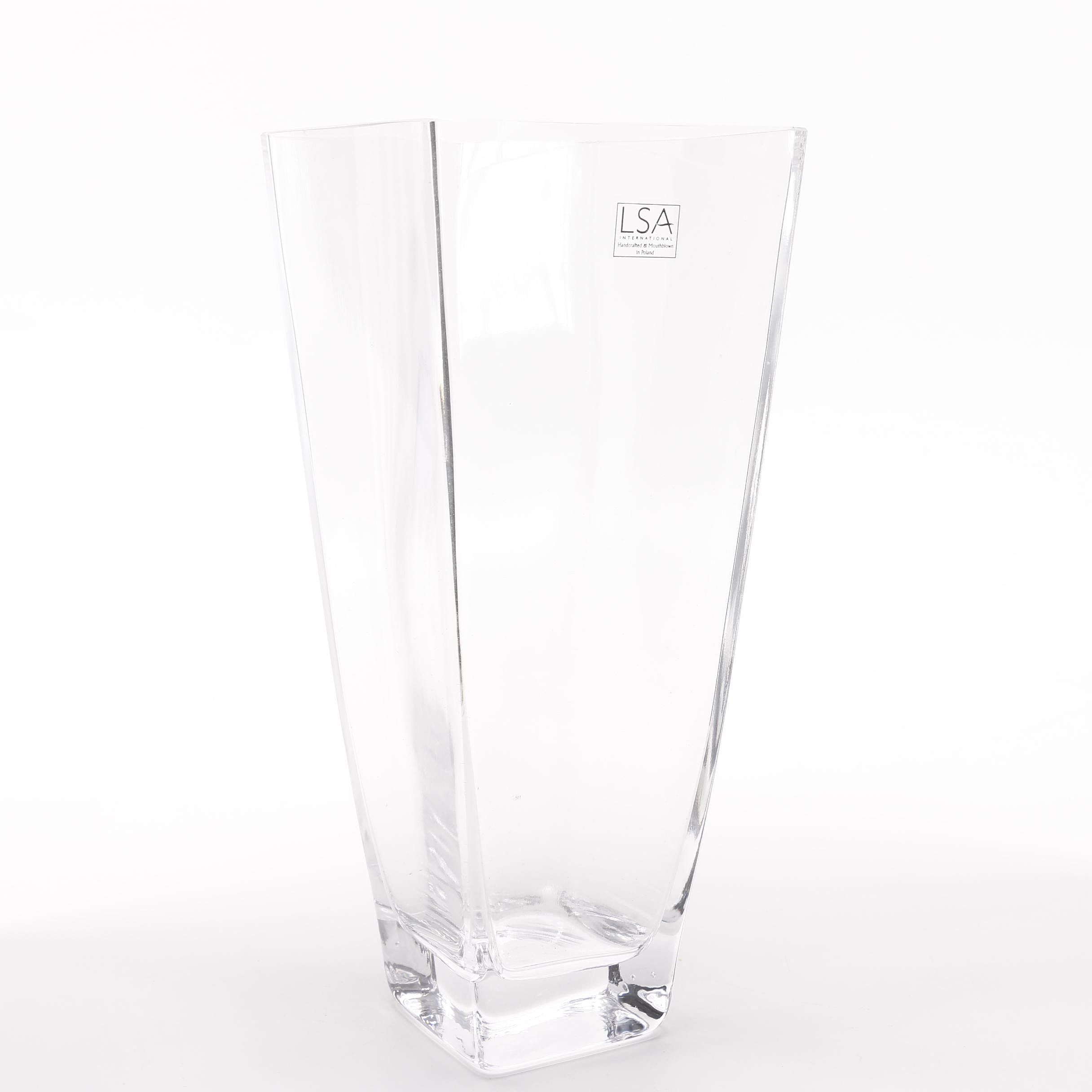 LSA International Polish Blown Glass Vase