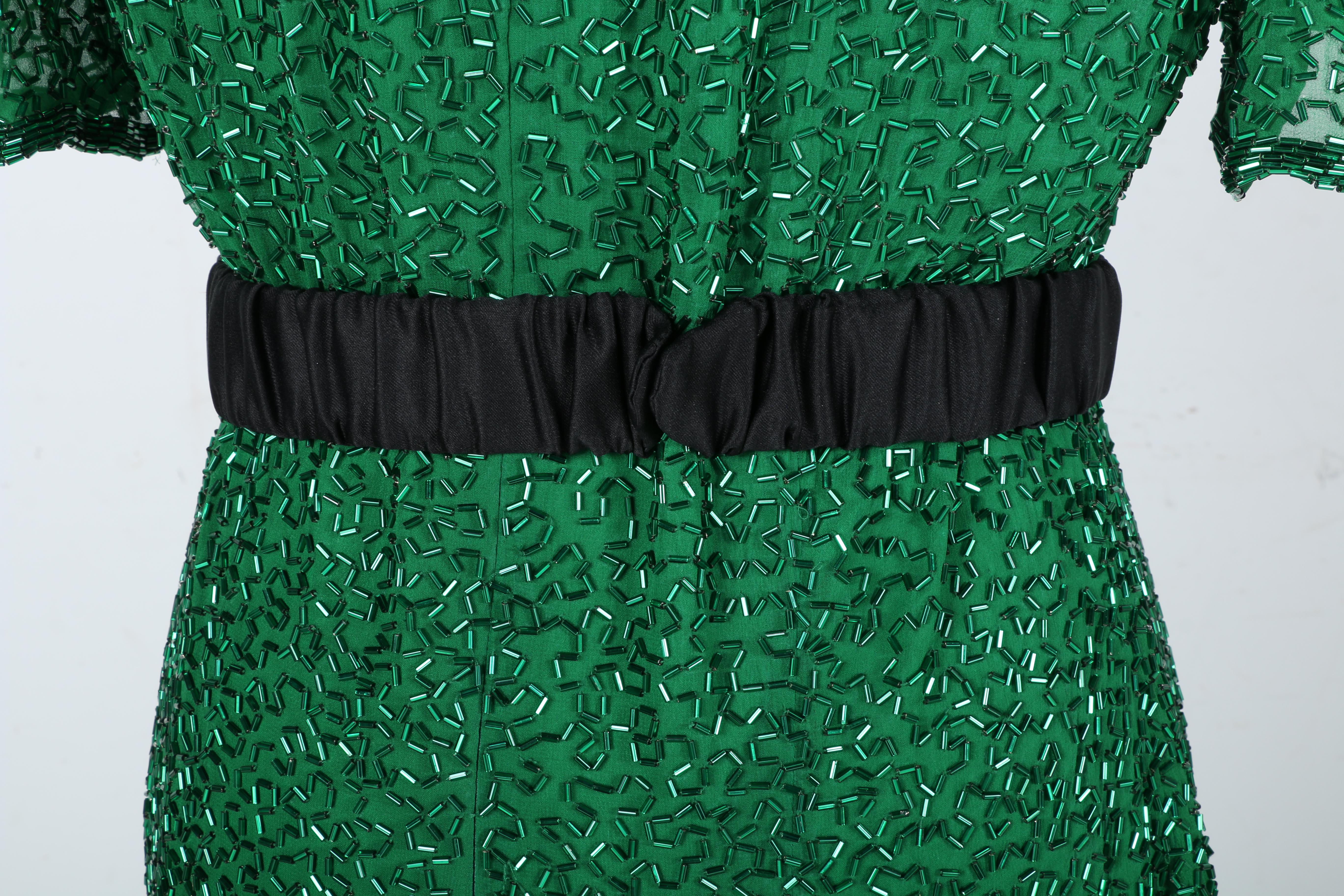 Vintage Beaded Dress And Belt