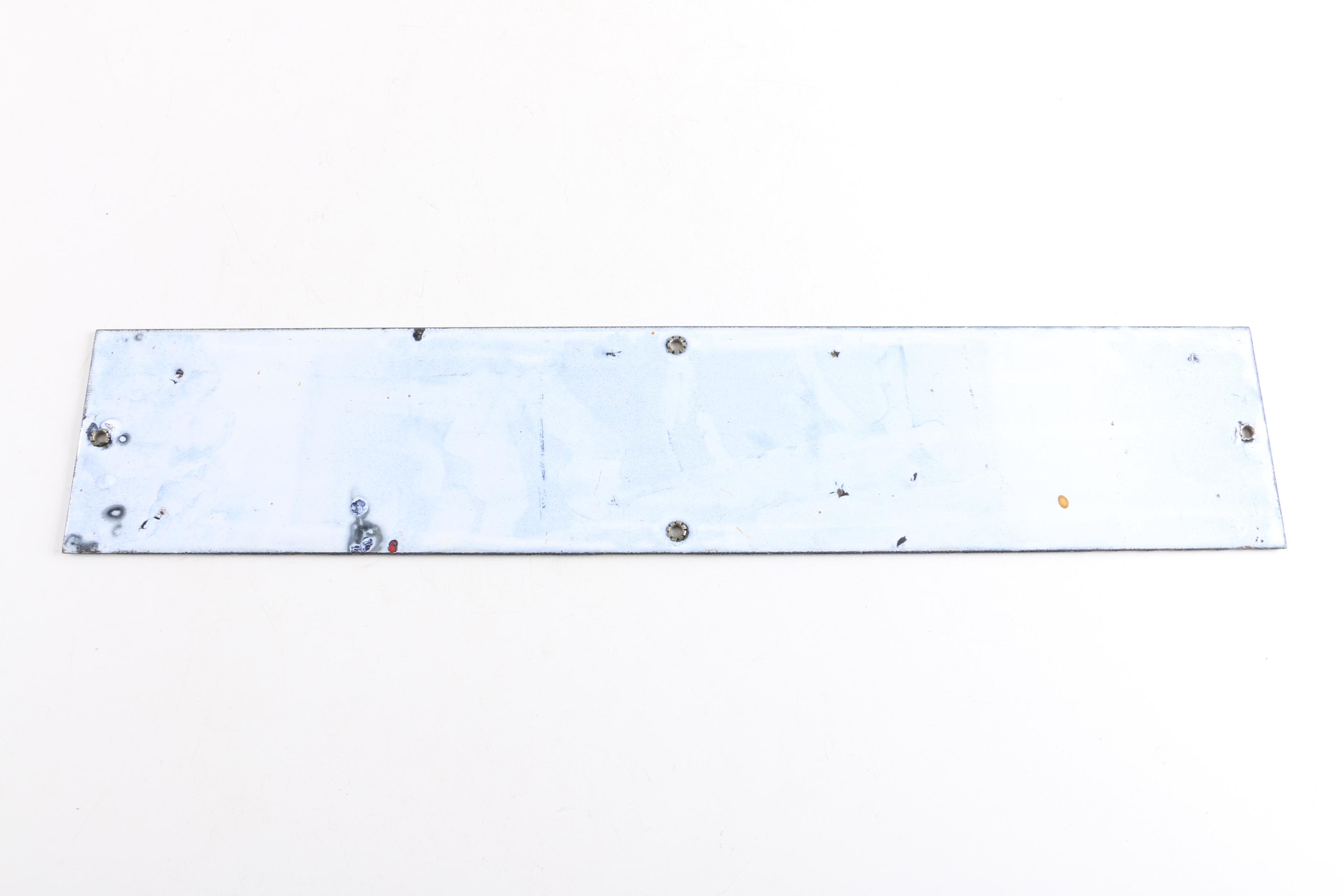 Enameled Street Sign "W. Queen St."