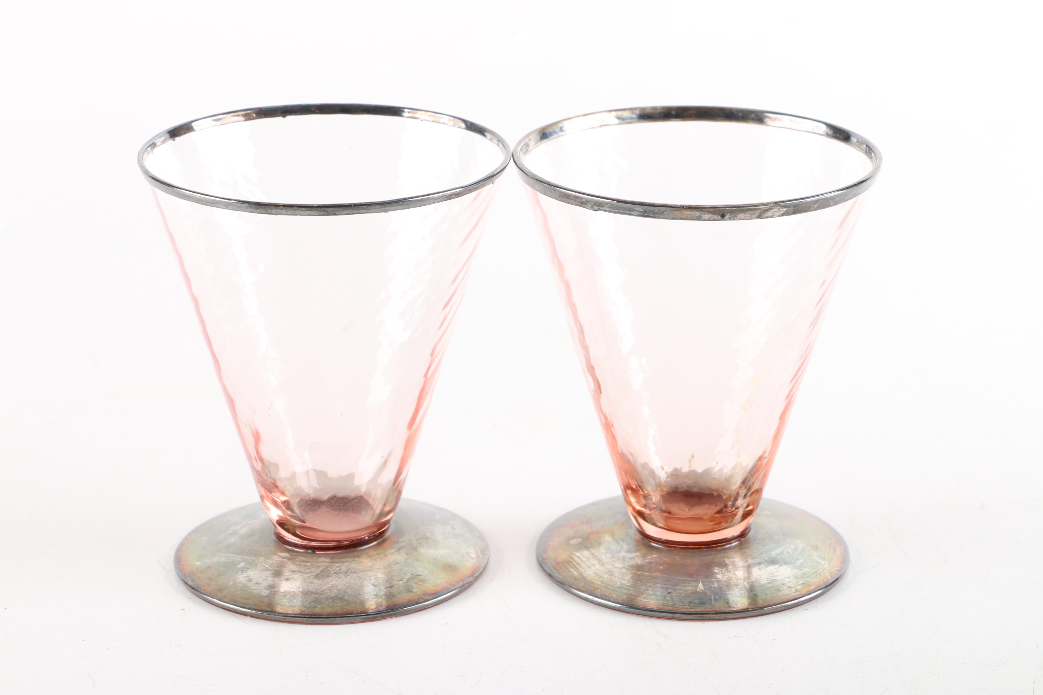 Morgantown Wine Glass and Cordial Glasses