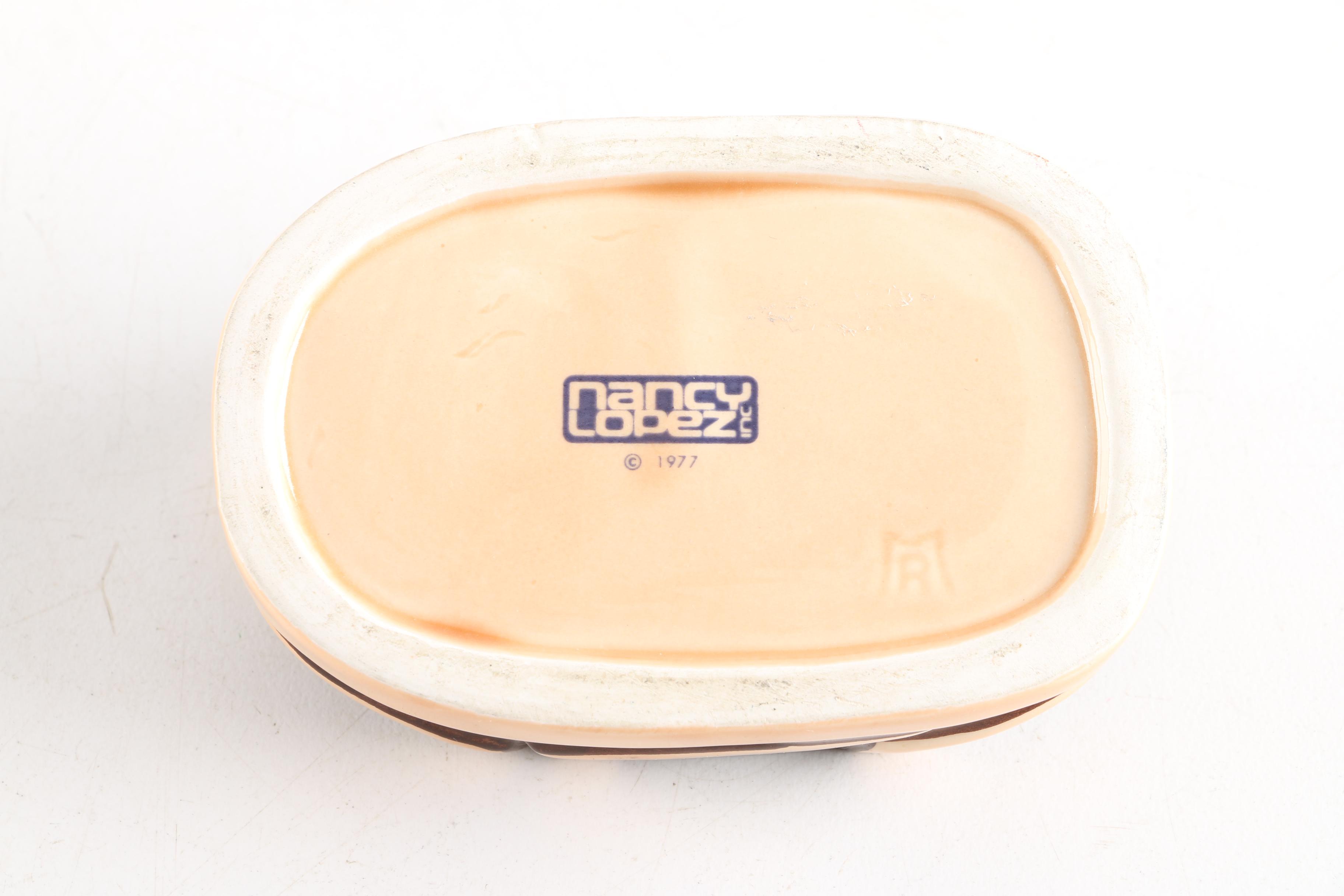 Nancy Lopez Scarab And Kenyan Face Trinket Boxes