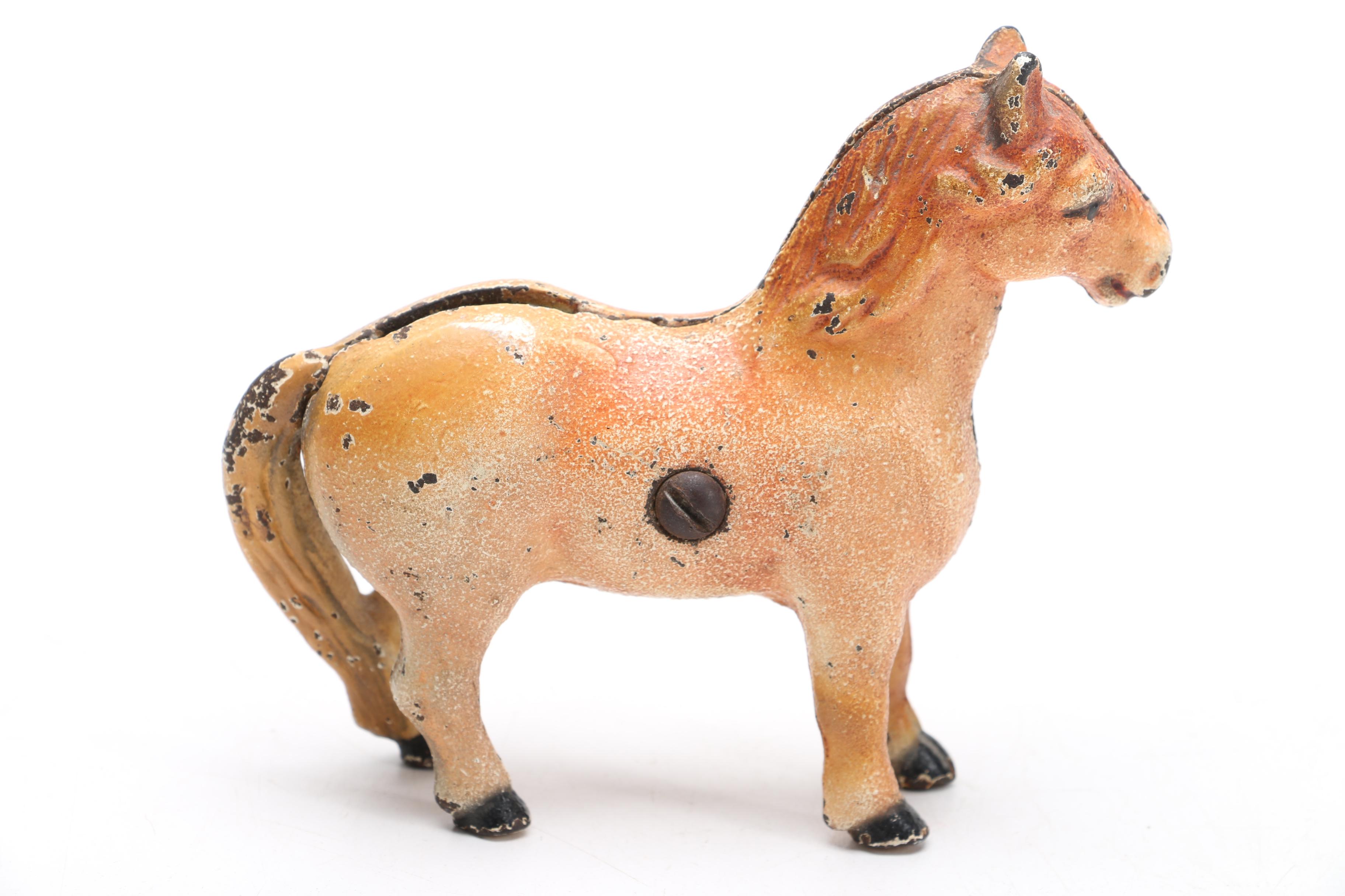 Vintage Shetland Pony Cast Iron Bank