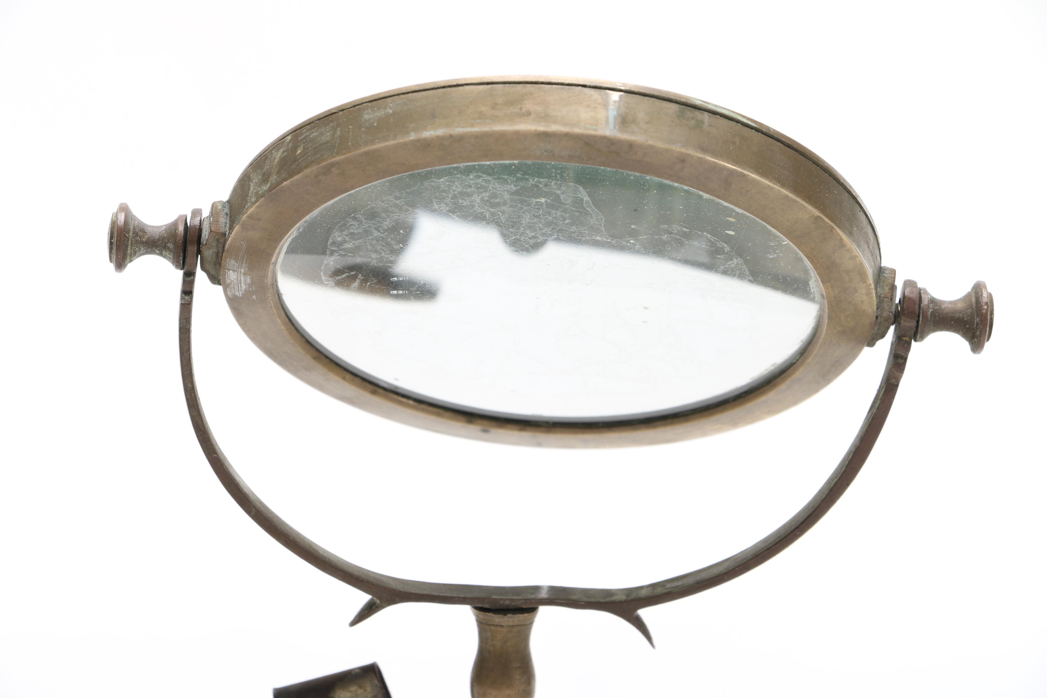 Antique Brass Shaving Stand