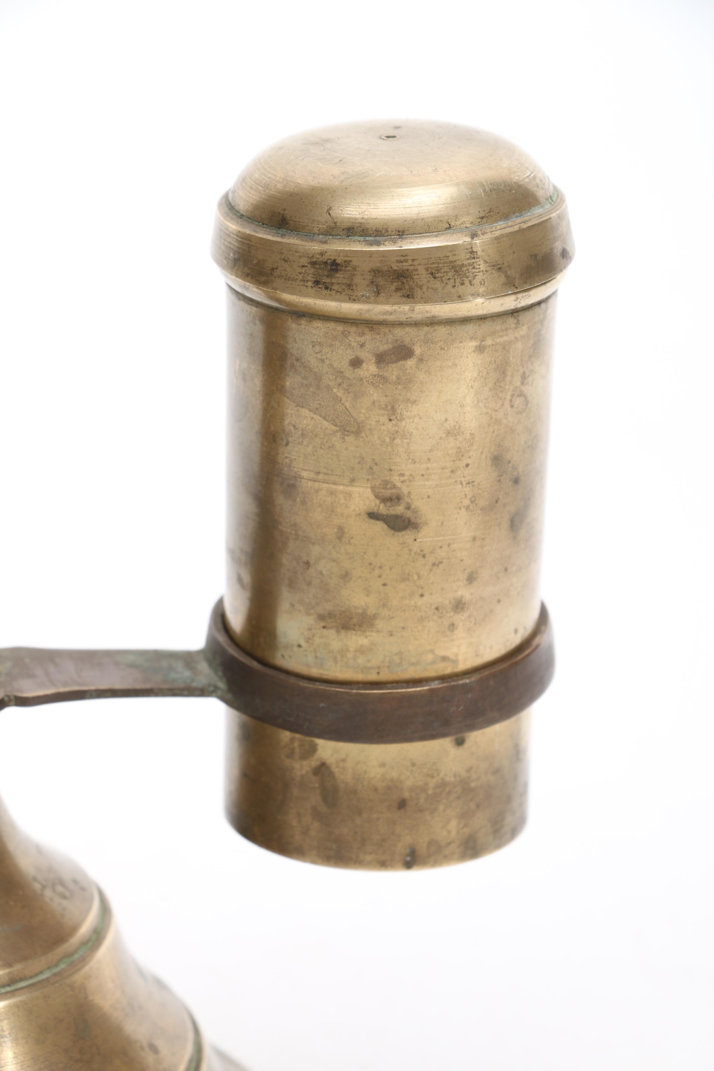 Antique Brass Shaving Stand