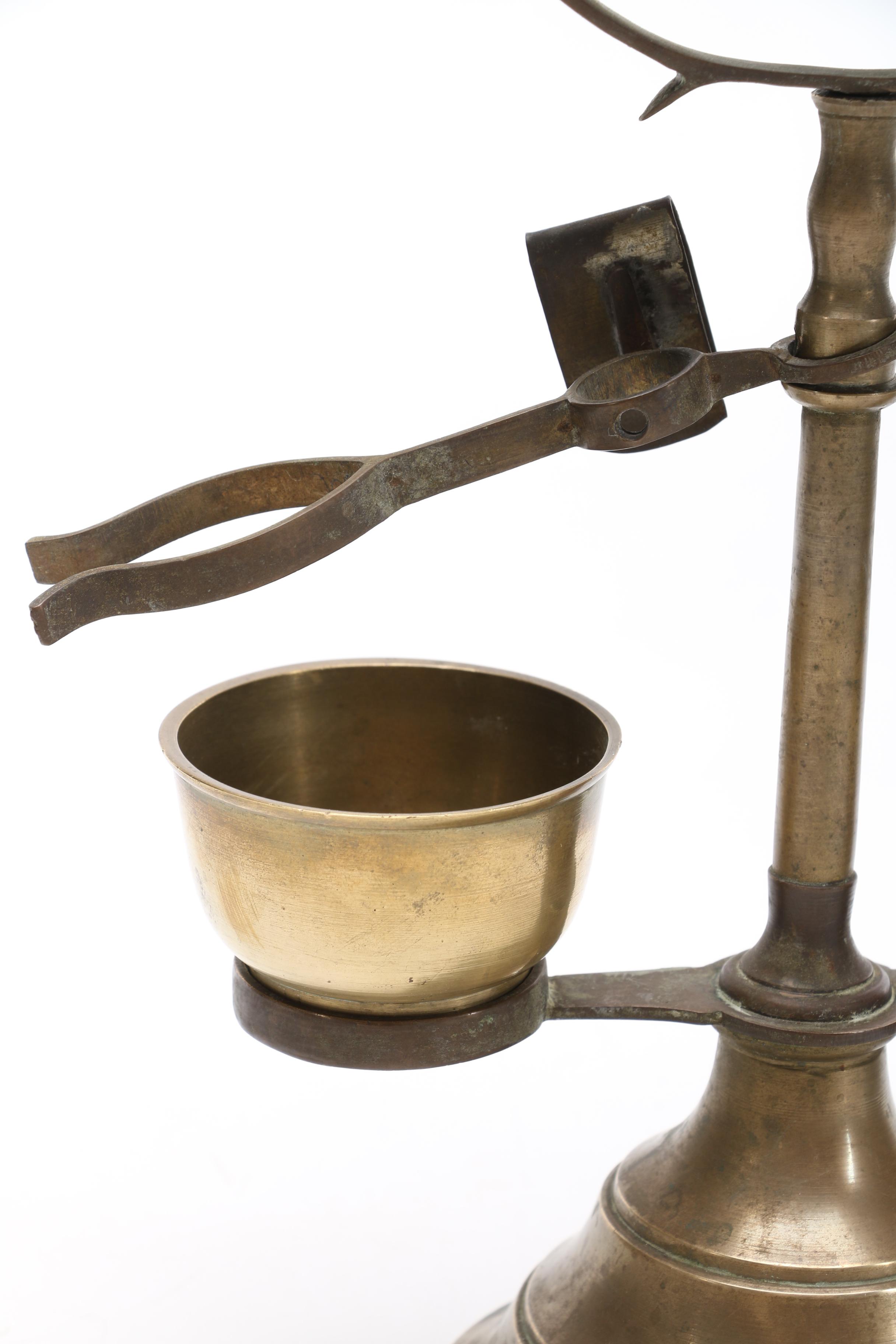 Antique Brass Shaving Stand