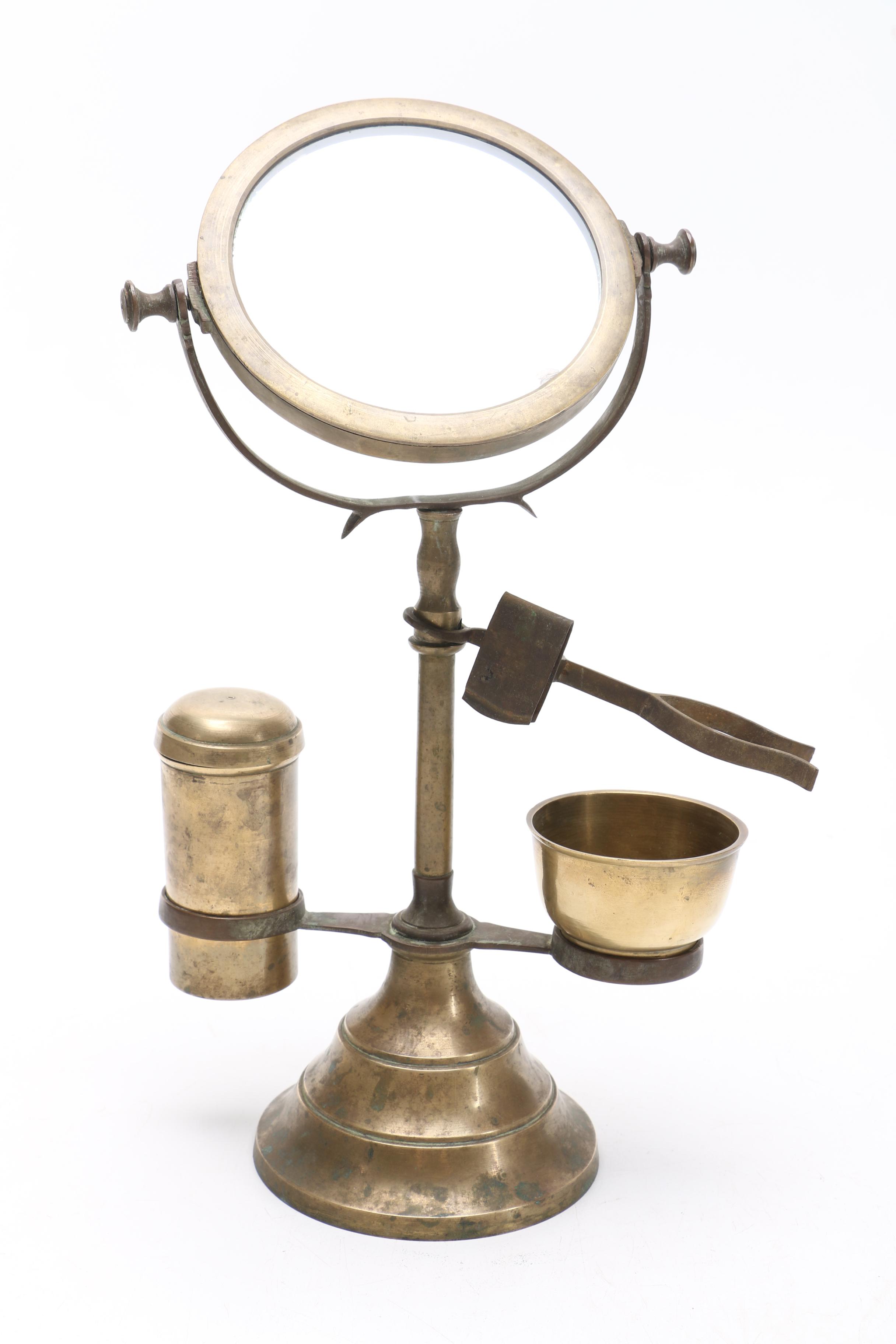 Antique Brass Shaving Stand