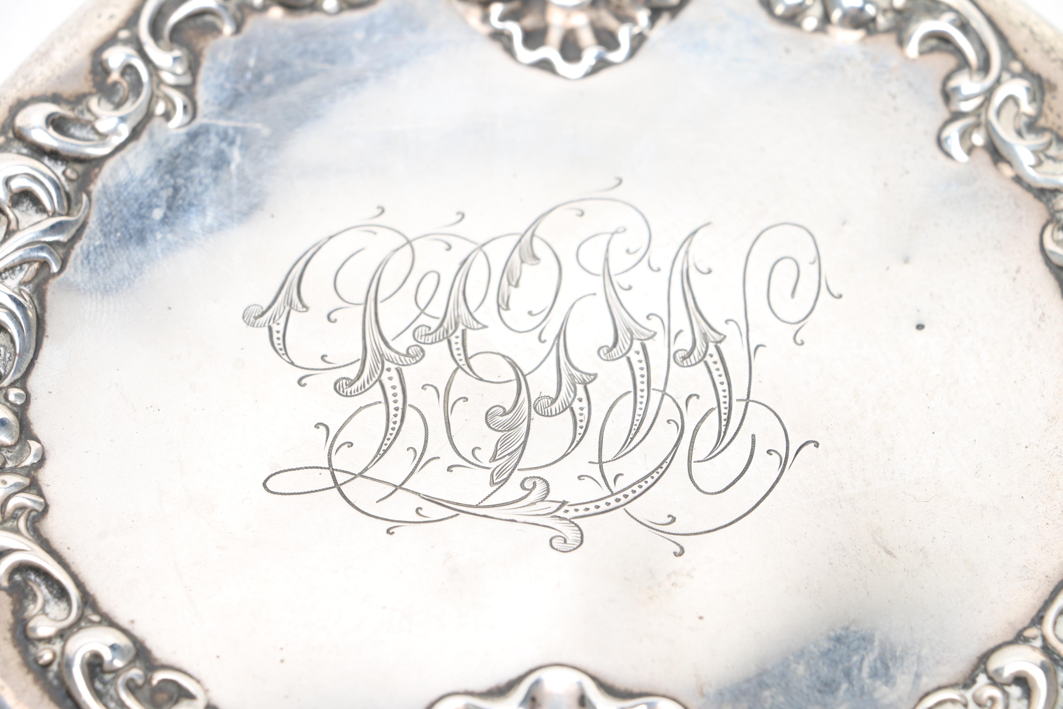 Whiting Manufacturing Co. Sterling Silver Mirror and Brushes