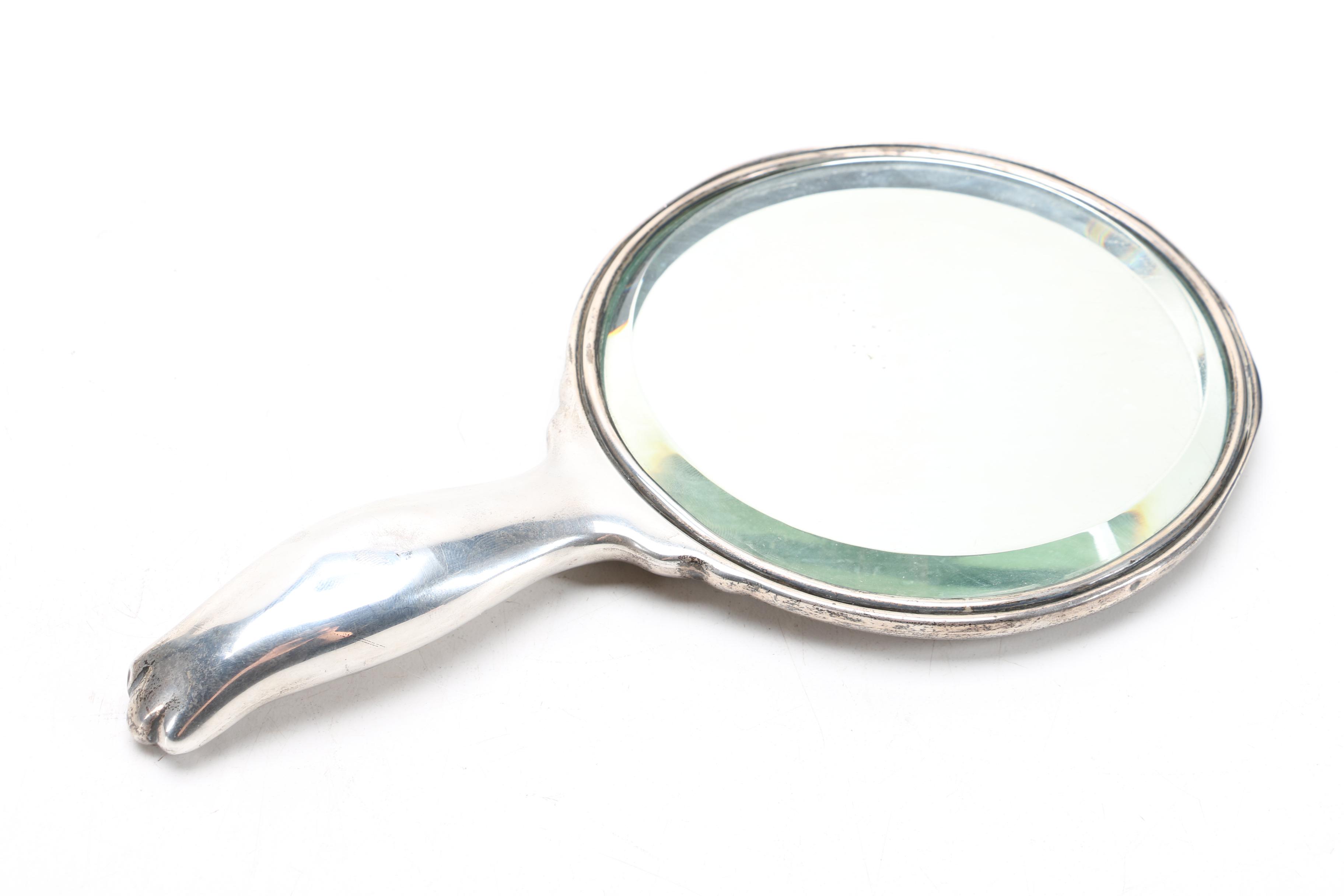 Whiting Manufacturing Co. Sterling Silver Mirror and Brushes