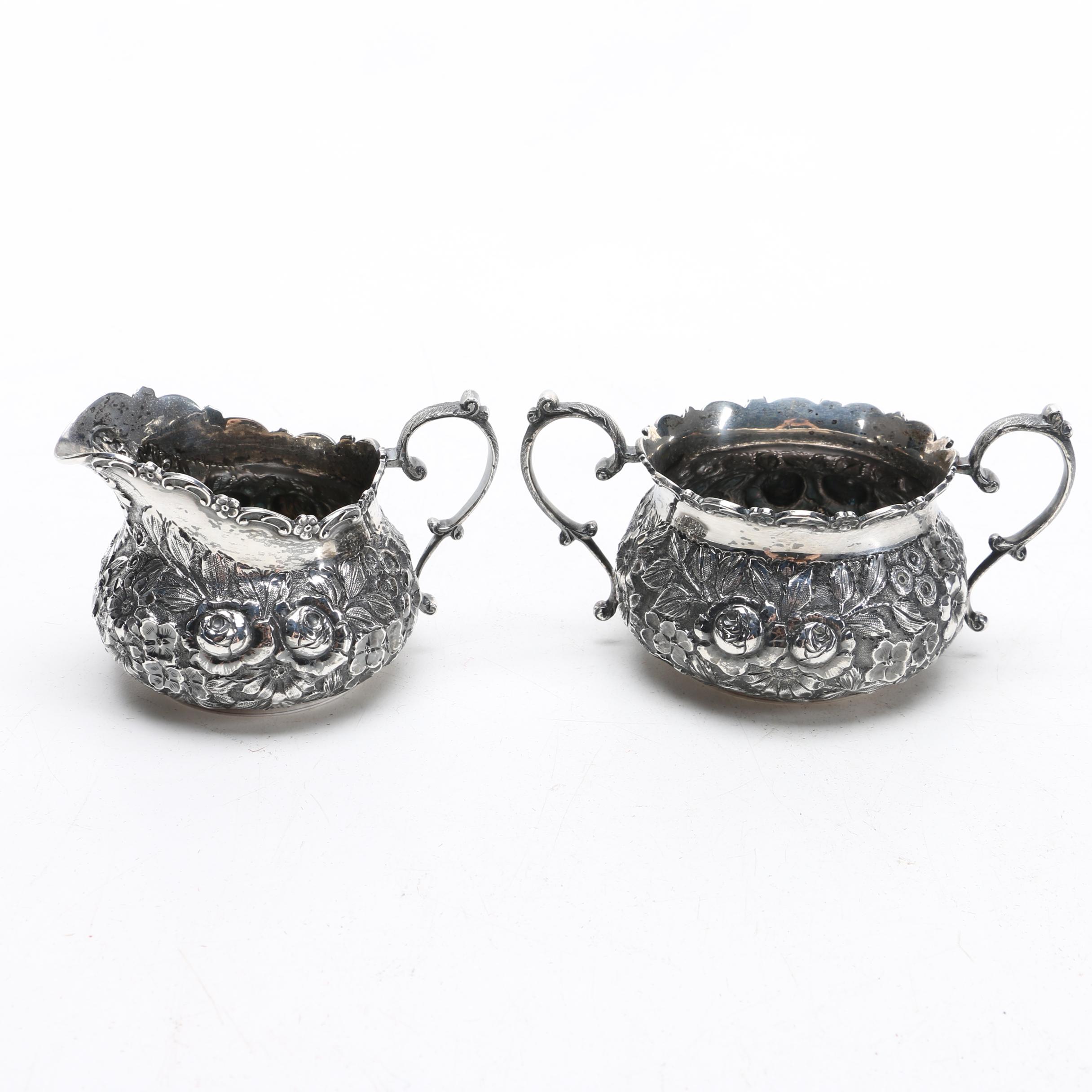 A.G. Schultz & Co. Sterling Silver Sugar and Creamer Set