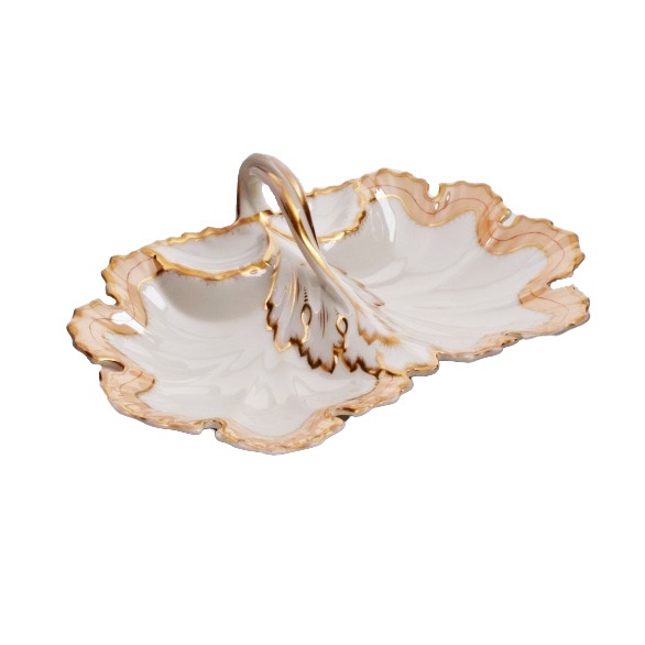 Antique Krister Porzellan Porcelain Divided Serving Dish
