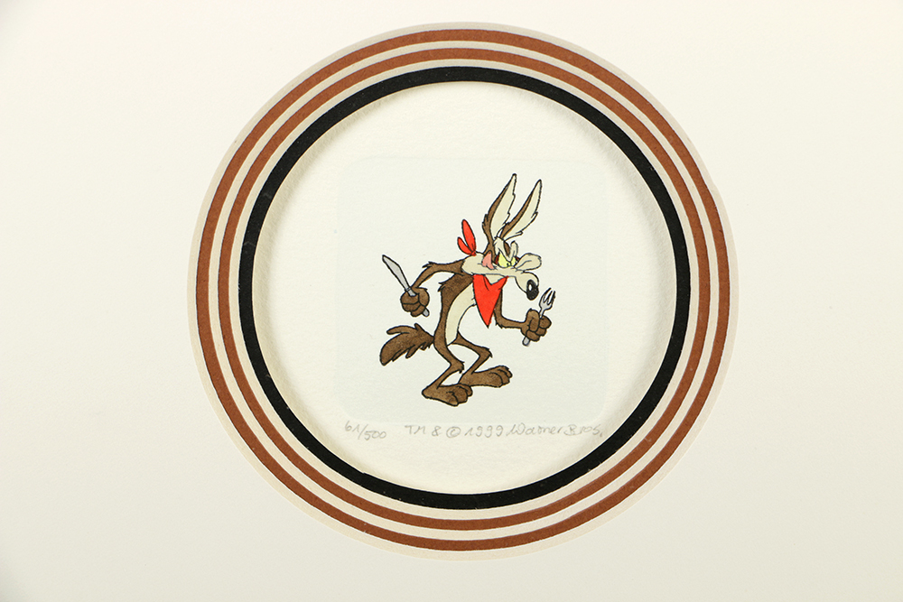 Warner Bros Studio Limited Edition Etching on Paper "Wile E. Coyote Etching"