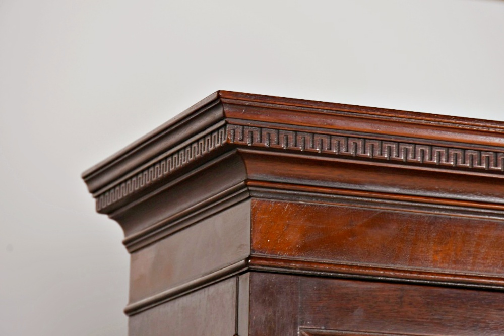 20th Century Baker Mahogany Breakfront China Cabinet