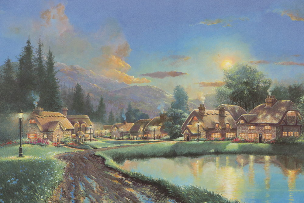 Andrew Warden Artist's Proof Giclée Print on Paper "Peacefull Evening"