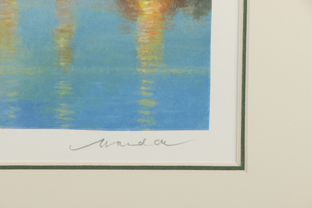 Andrew Warden Artist's Proof Giclée Print on Paper "Peacefull Evening"