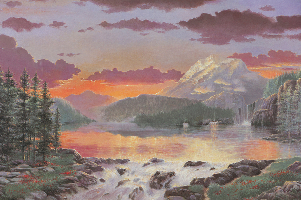 Andrew Warden Artist's Proof Giclée Print on Paper "Majesty Lake"