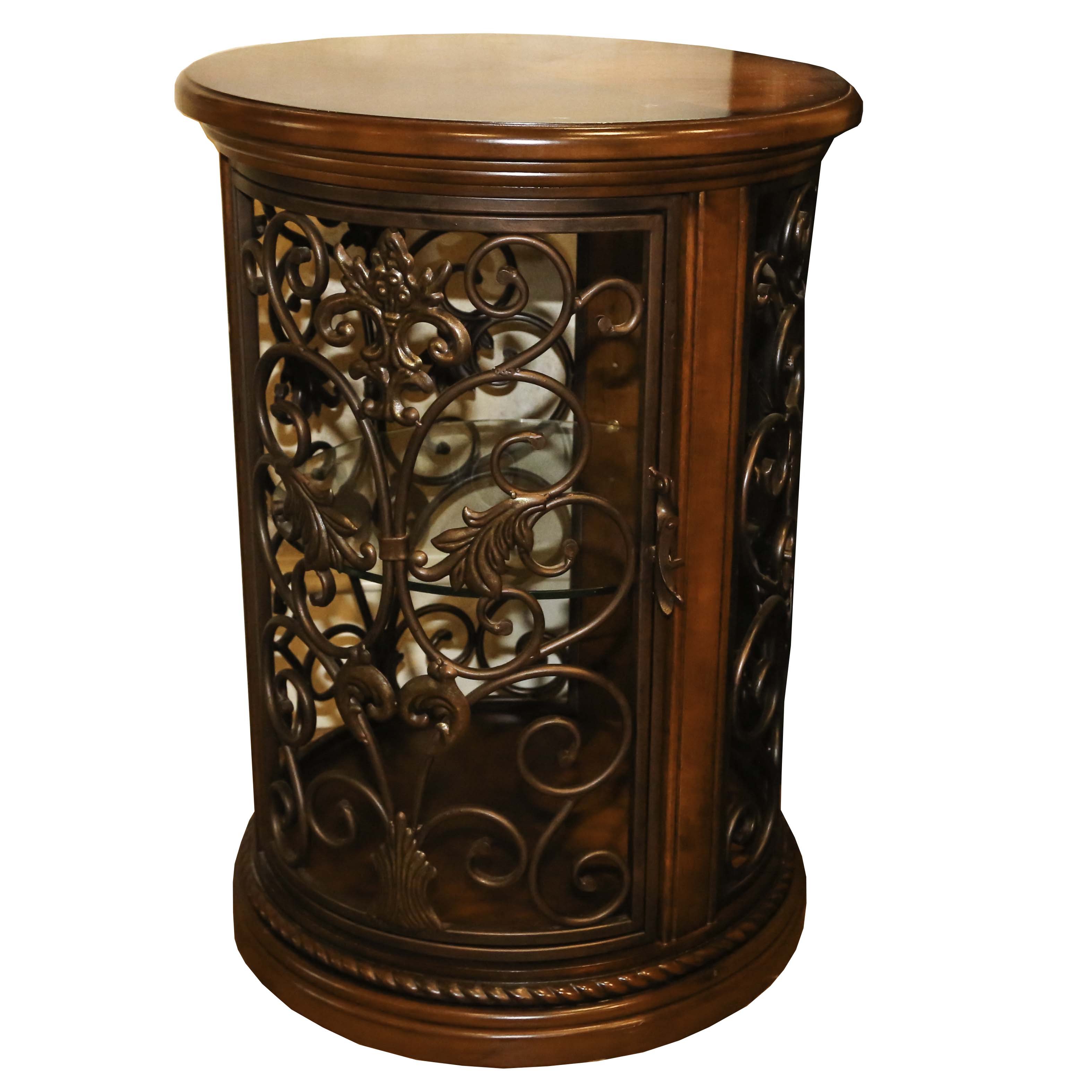 Wood and Metal Side Table