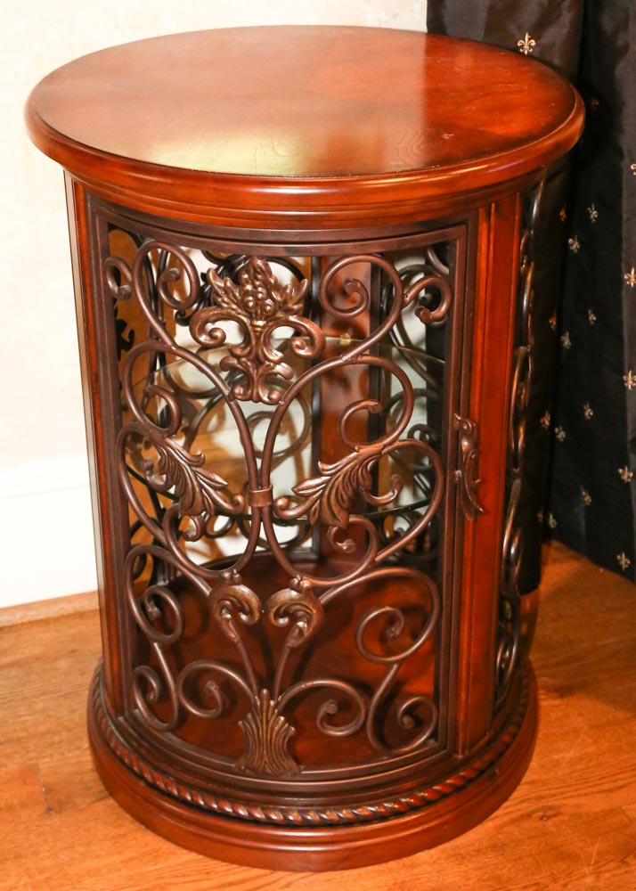 Wood and Metal Side Table