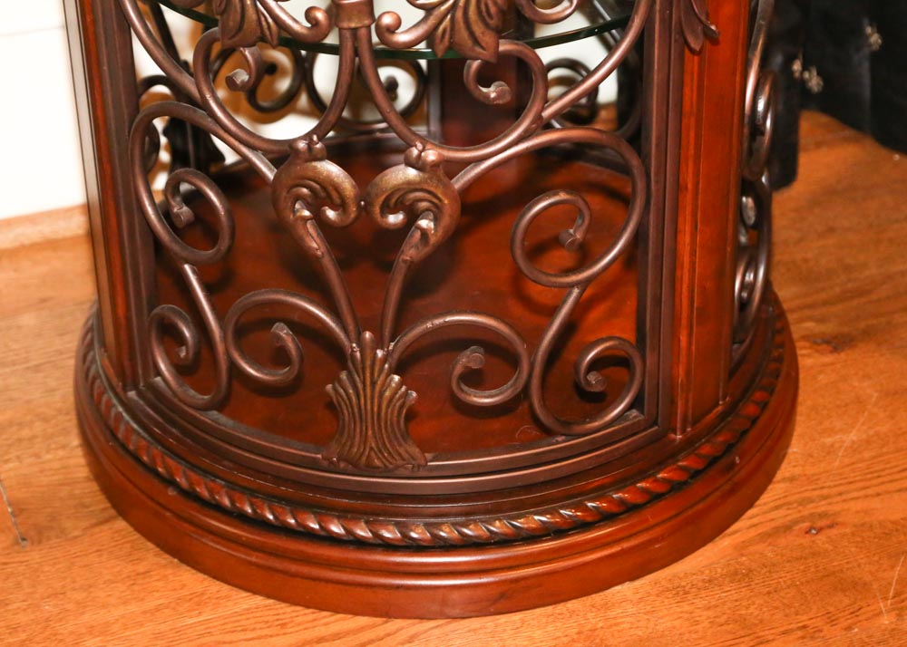 Wood and Metal Side Table