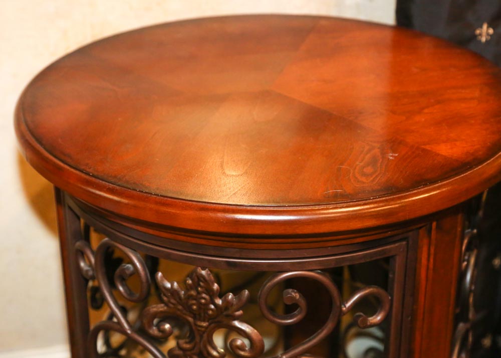 Wood and Metal Side Table