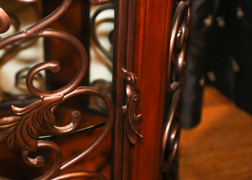 Wood and Metal Side Table