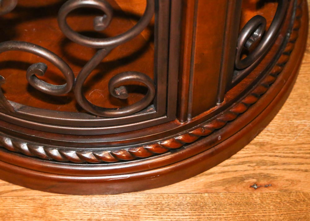 Wood and Metal Side Table