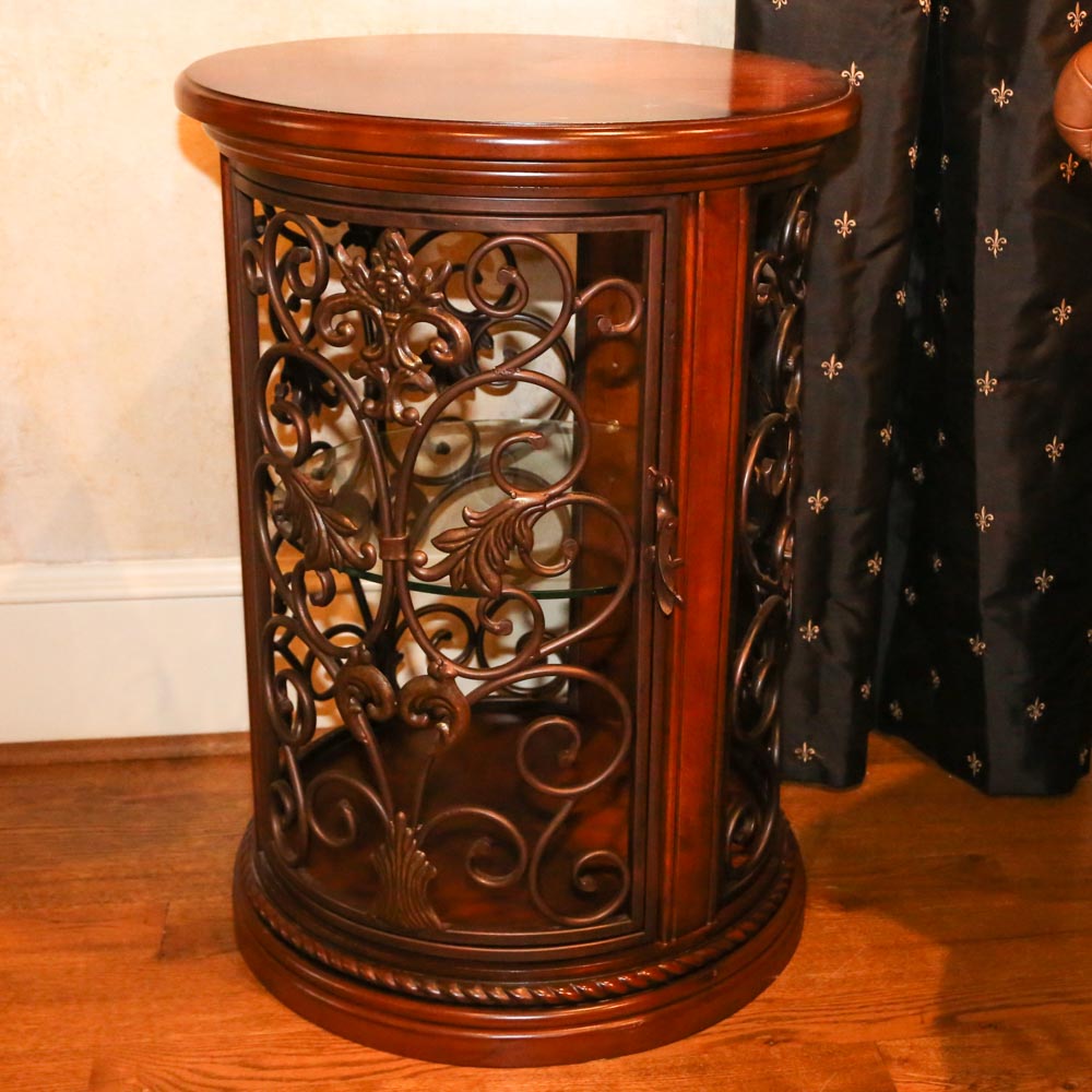 Wood and Metal Side Table