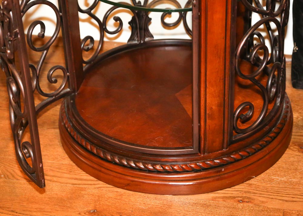 Wood and Metal Side Table