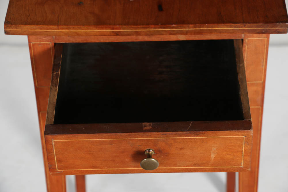 19th Century Cherry One Drawer Stand
