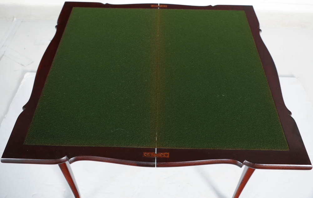 Mahogany Queen Anne Game Table