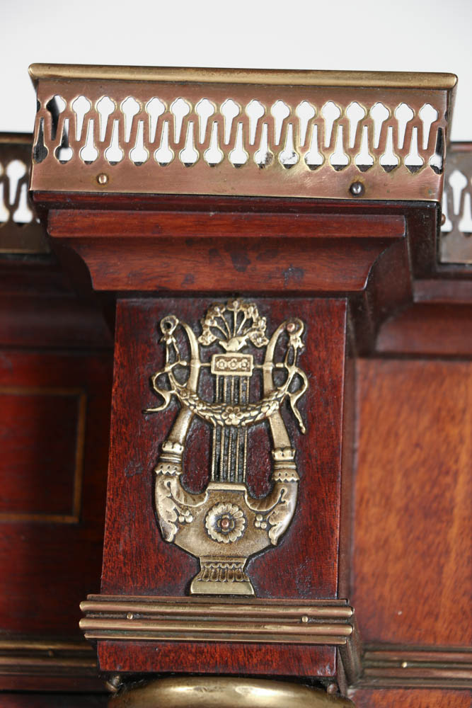 Early 20th Century Mahogany Two Piece China Cupboard