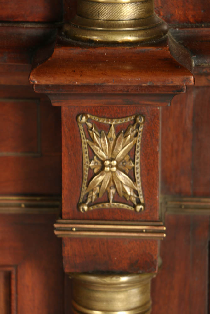 Early 20th Century Mahogany Two Piece China Cupboard