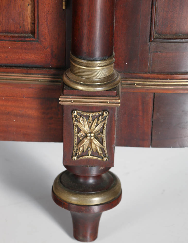 Early 20th Century Mahogany Two Piece China Cupboard