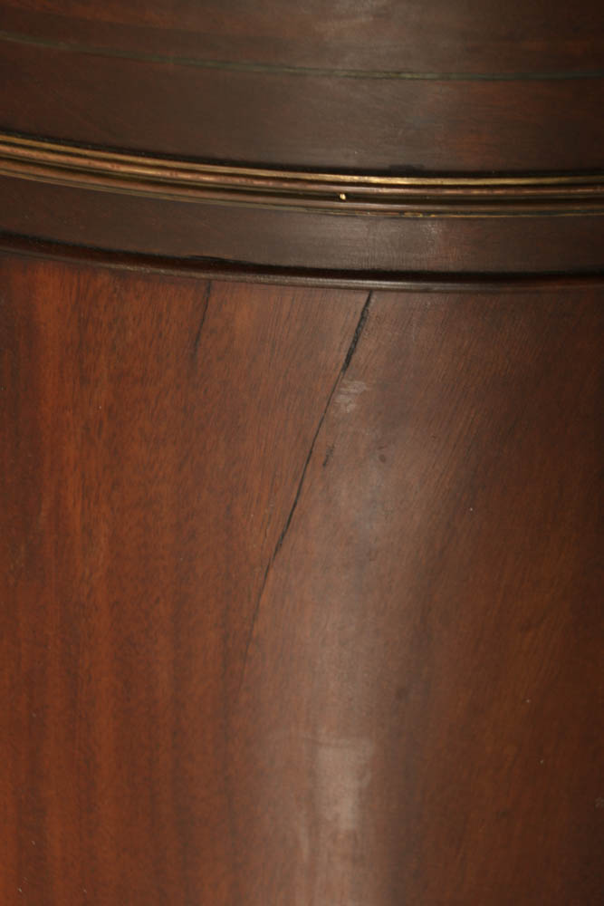 Early 20th Century Mahogany Two Piece China Cupboard