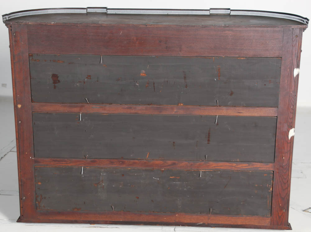 Early 20th Century Mahogany Two Piece China Cupboard