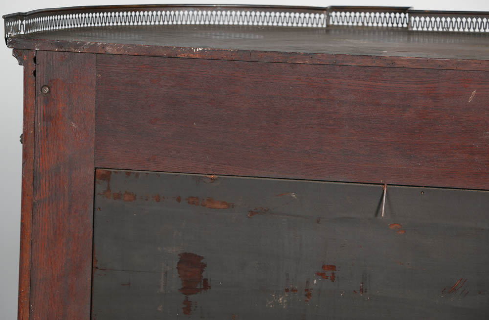 Early 20th Century Mahogany Two Piece China Cupboard