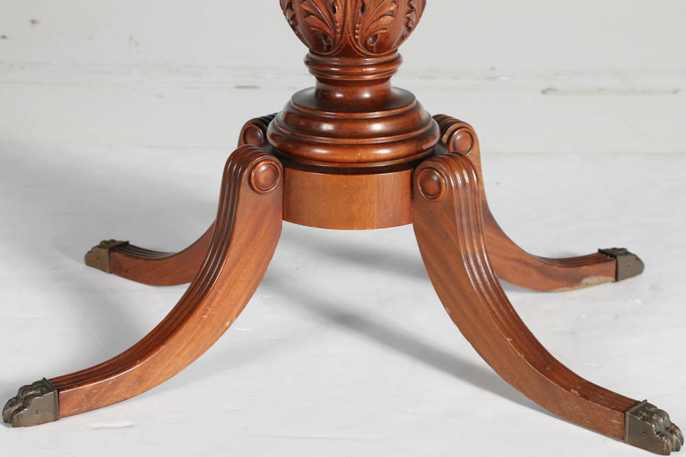 Early 20th Century Mahogany Pedestal Game Table