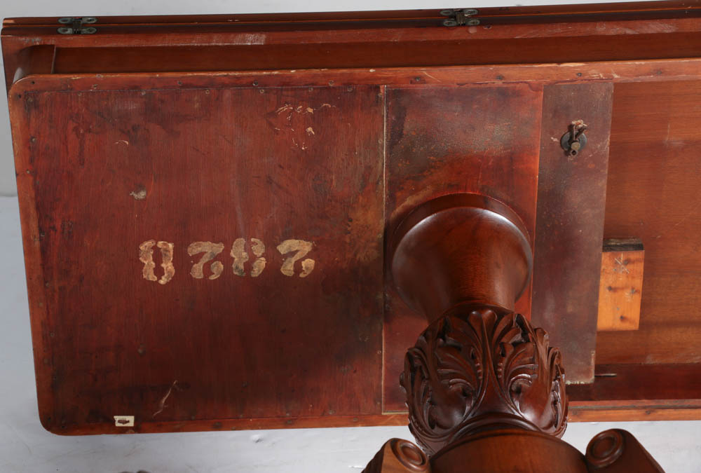 Early 20th Century Mahogany Pedestal Game Table