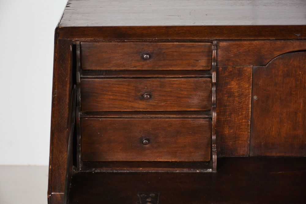 Splendid Circa 1820 French Oak Slant Front Secretary