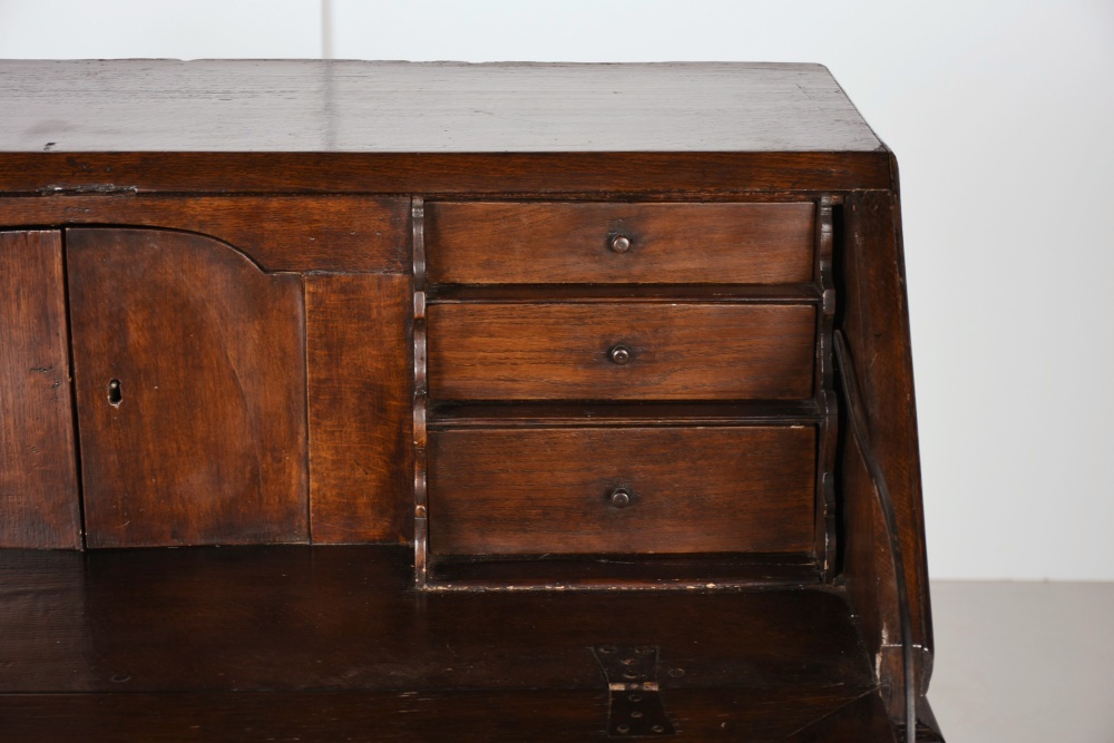 Splendid Circa 1820 French Oak Slant Front Secretary