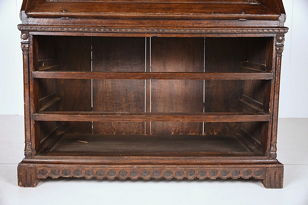 Splendid Circa 1820 French Oak Slant Front Secretary