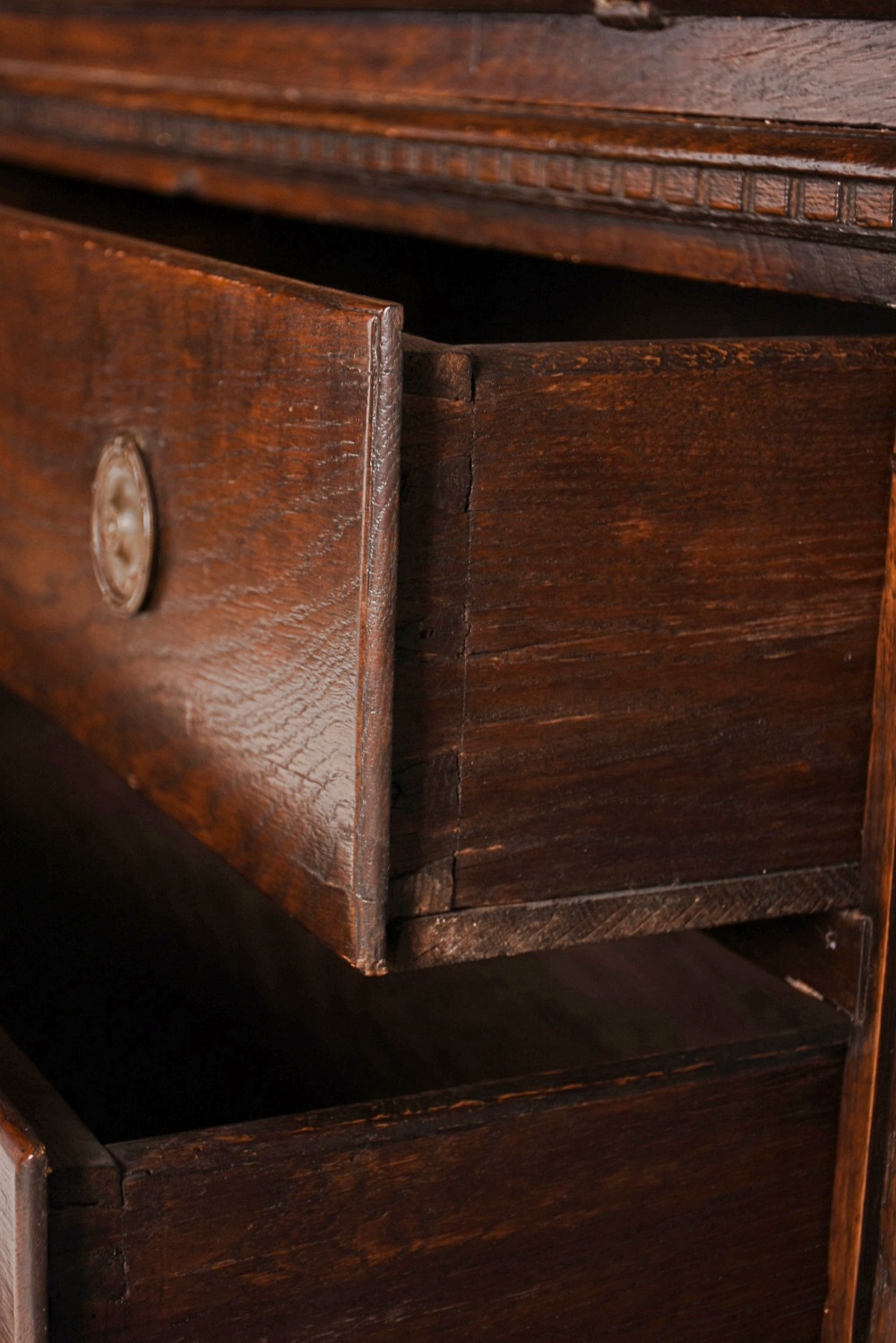 Splendid Circa 1820 French Oak Slant Front Secretary