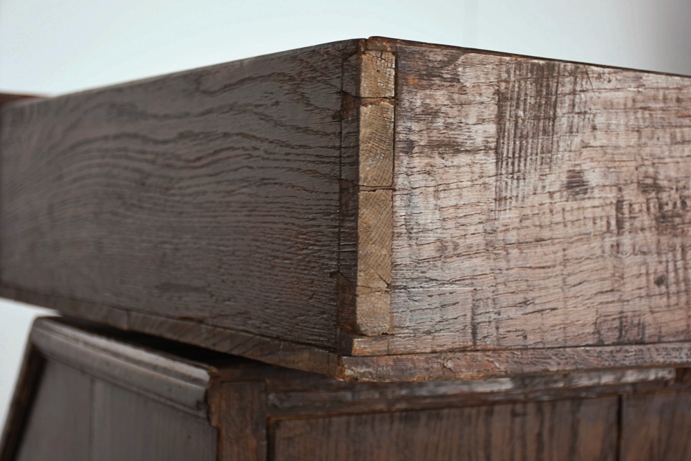 Splendid Circa 1820 French Oak Slant Front Secretary