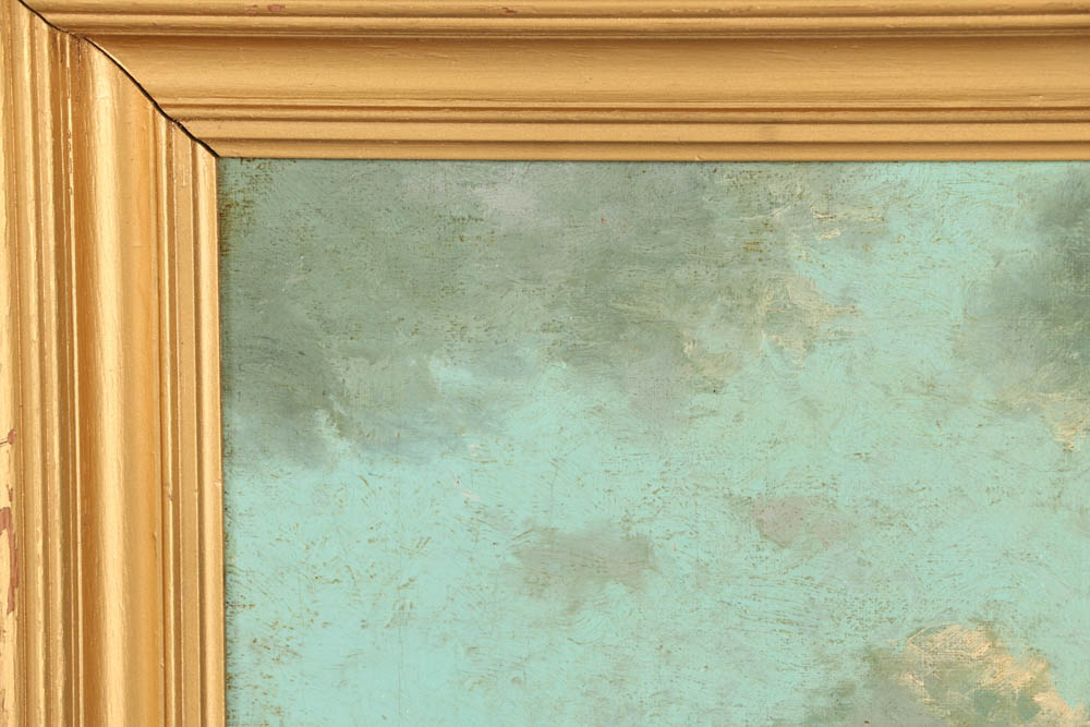 George Howell Gay (1858-1931) Painting Titled "Breaking Waves"