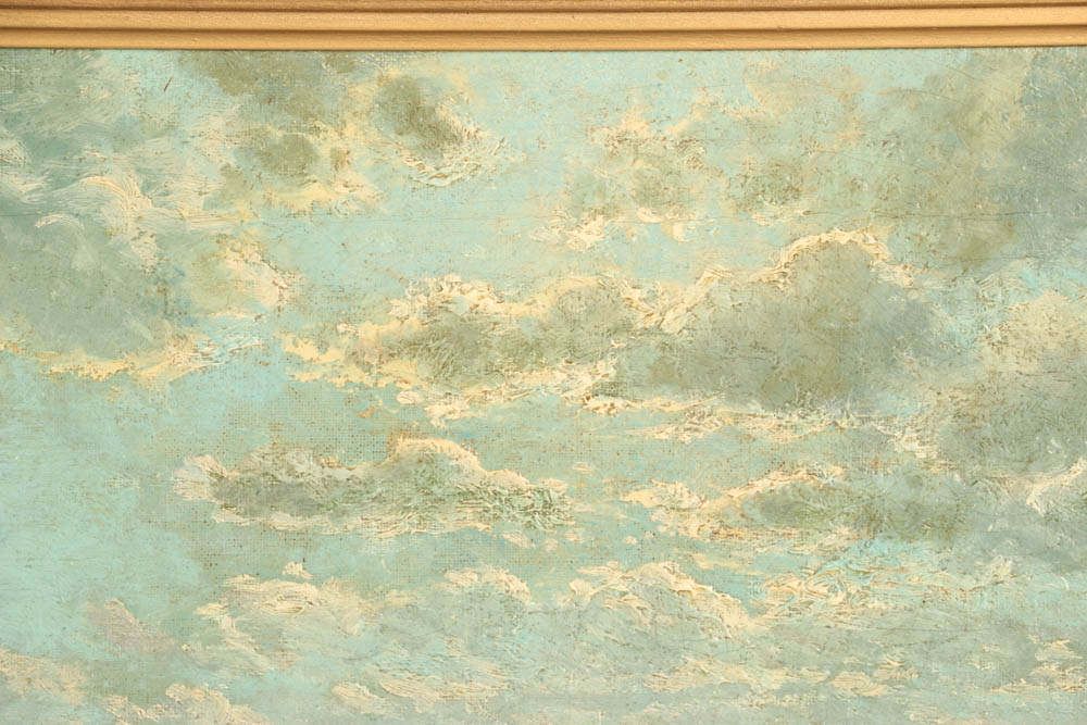 George Howell Gay (1858-1931) Painting Titled "Breaking Waves"